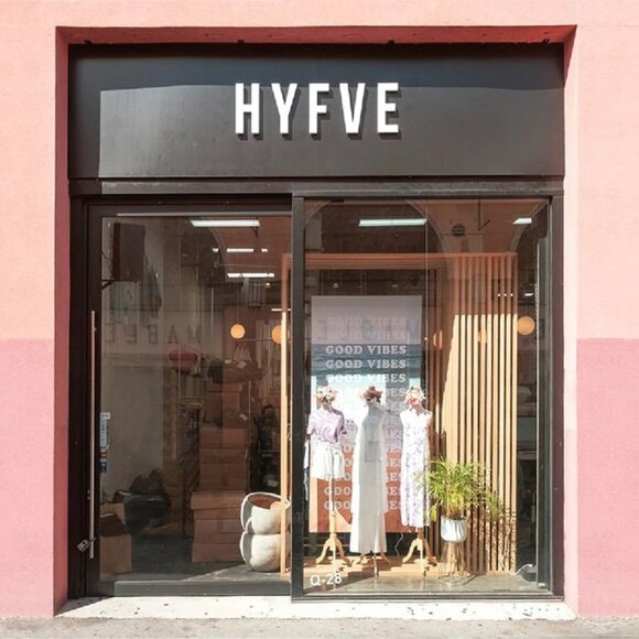 HYFVE Ladies Stylish Navy Utility Jacket with Gold Button Accents - Picture 13 of 17